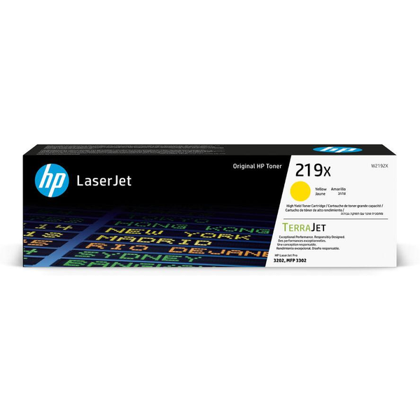 HP 219X Ylw LaserJet Toner Cartridge cartuccia toner 1 pz