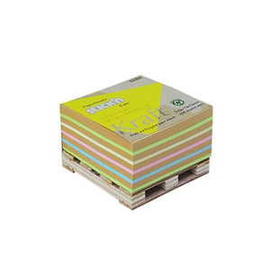 STICK N Öntapadó jegyzettömb, 76x76 mm, 400 lap, mini raklap,  