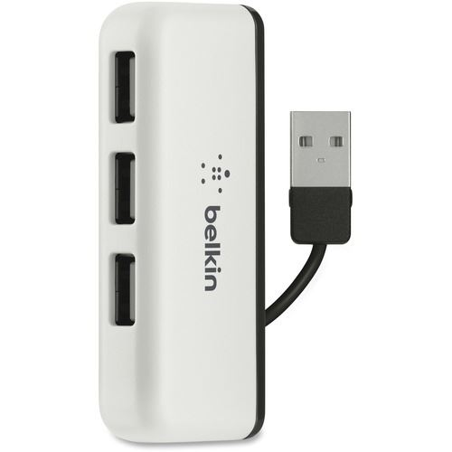 Belkin F4U021BT rozbočovače a rozbočovače 480 Mbit/s Černá, Bílá