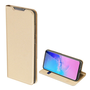 DUX DUCIS Samsung Galaxy S20 Ultra 5G (SM-G988B) SKIN PRO калъф стоящ, кожен ефект (FLIP, странично отваряне, държач за банкова карта, функция настолен държач), злато