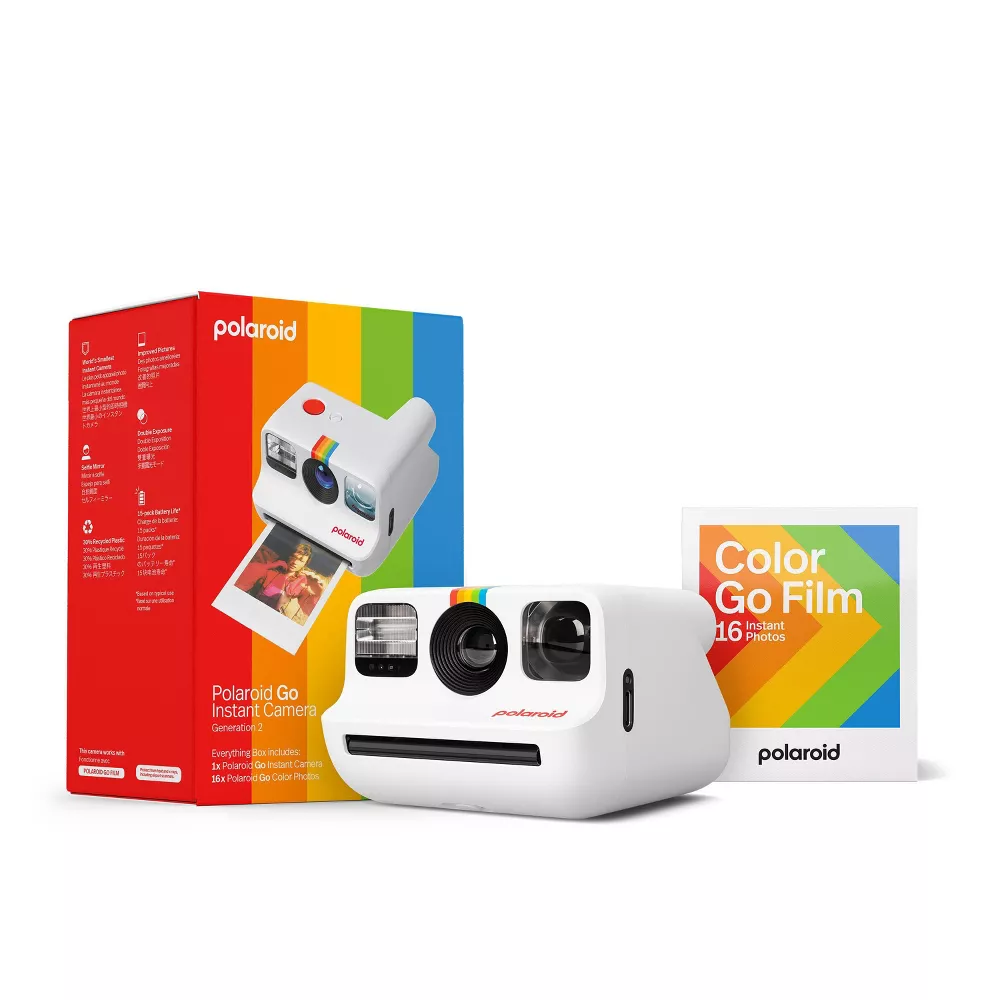 Polaroid Go Gen 2 Everything Box Instant fényképezőgép + 16 db Polaroid Go Film - Fehér (6282)