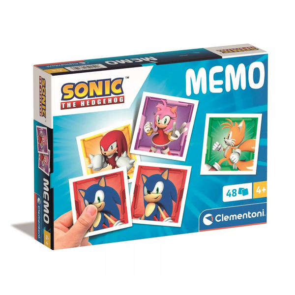 Clementoni Sonic a sündisznó memóriajáték 48 dartab kártyával