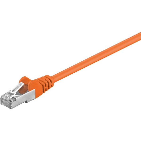 Goobay 95209 kabel sieciowy Pomarańczowy 0,25 m Cat5e SF/UTP (S-FTP)