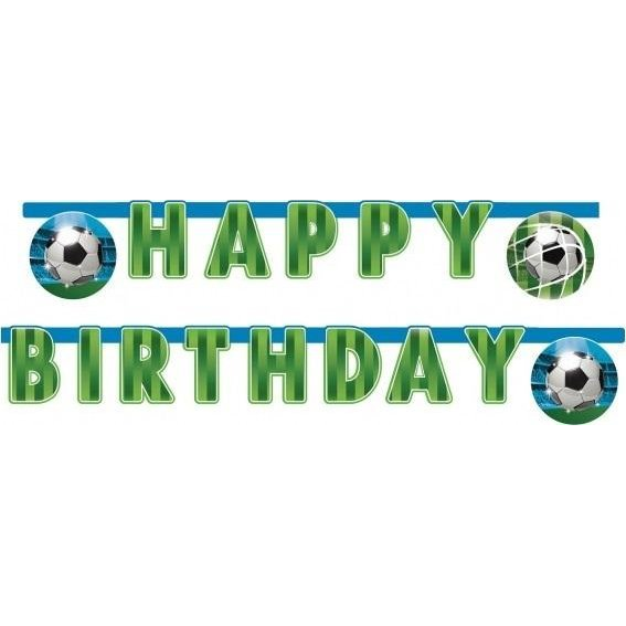 Felirat - 2 m, Focis: Soccer Fans Happy Birthday
