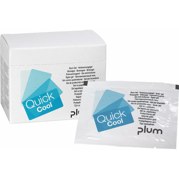 Plum PLQUICKCOOL - Żel na oparzenia QuickCool zastosowanie w przypadku drobnych oparzeń zawiera olejek z drzewa herbacianego - 18 saszetek