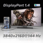 CLUB3D MINI DISPLAY PORT 1.4 MALE TO DISPLAYPORT 1.4 MALE CABLE 2METER 2 м Черен