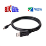 CLUB3D MINI DISPLAY PORT 1.4 MALE TO DISPLAYPORT 1.4 MALE CABLE 2METER 2 м Черен