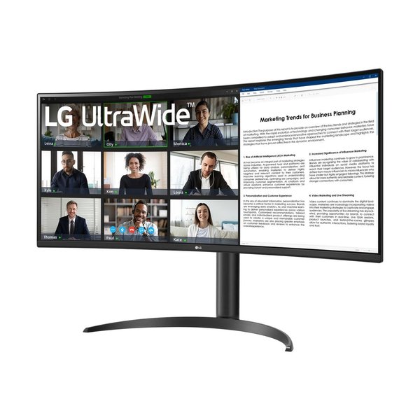 LG 34WR55QK-B computerskærm 86,4 cm (34") 3440 x 1440 pixel Wide Quad HD Sort