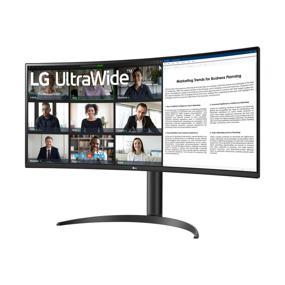 LG 34WR55QK-B 34" UltraWide ívelt WQHD monitor 3440x1440 (34WR55QK-B)