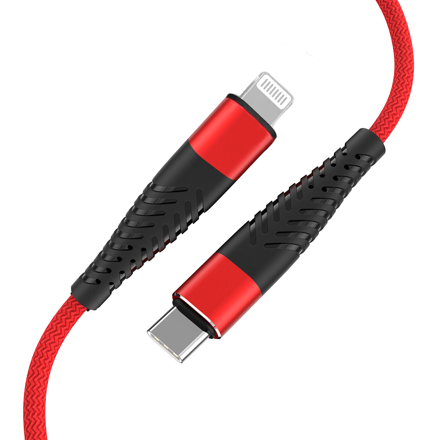 Fusion USB-C apa - Lightning apa Adat és töltő kábel - 1.5m - Piros (FUSUСLIGH15RD)