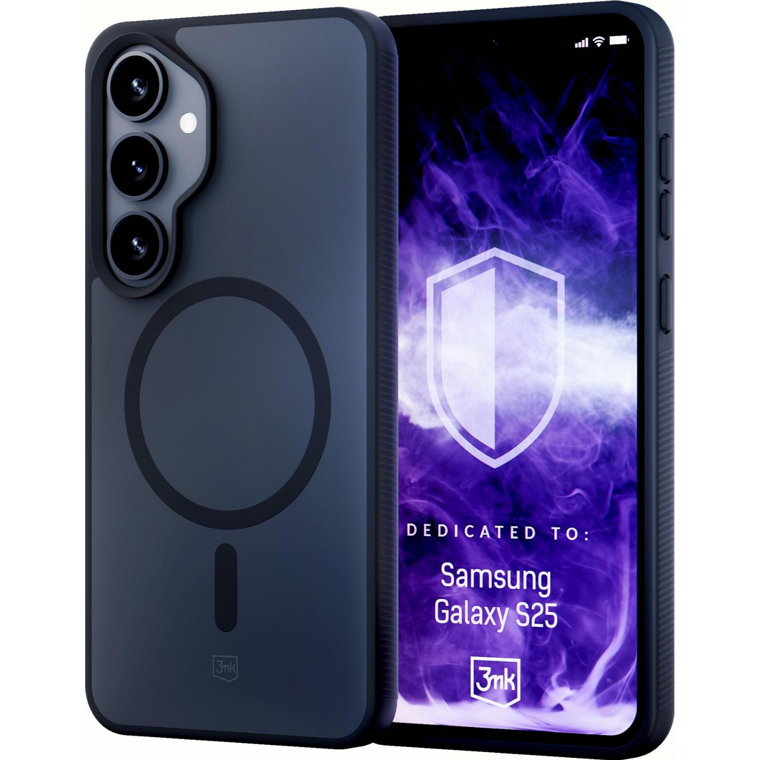3mk Smoke MagCase Samsung Galaxy S25 Telefon tok - Fekete (5903108615426)