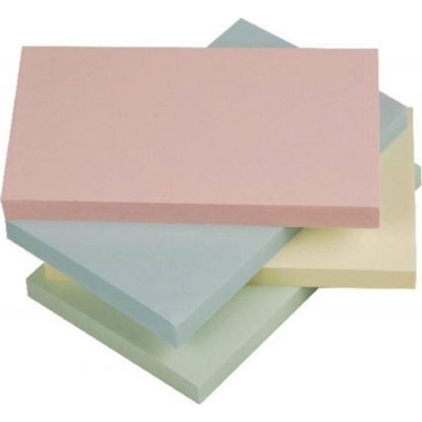 Kocka samolepilnih lističev pastel 127mm x 76mm komplet 12 x 100listov KF01349