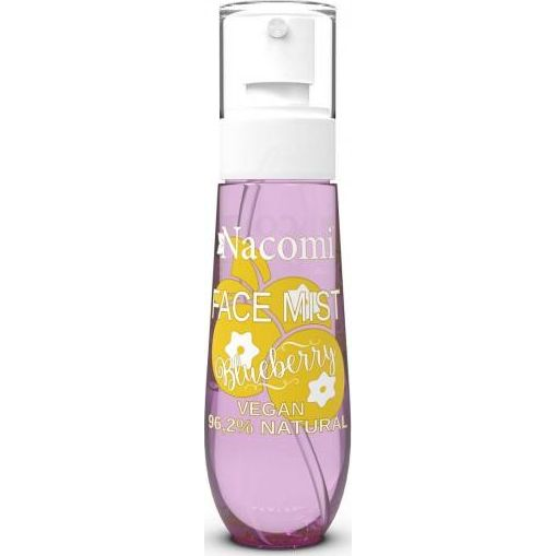 Nacomi Face Mist Vegan Natural Bluberry mgiełka do ciała i twarzy o zapachu Borówki 80ml