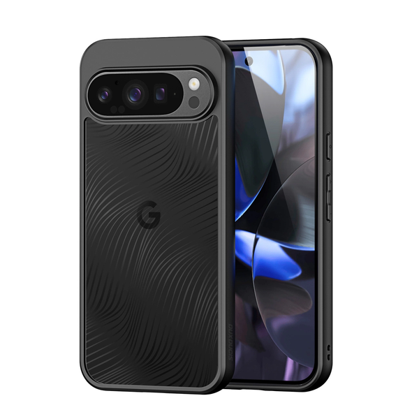Dux Ducis AIMO szilikon telefonvédő (ütésállóság, kameravédő, matt, hullám) FEKETE Google Pixel 10 / Pixel 10 Pro (GP-174226)