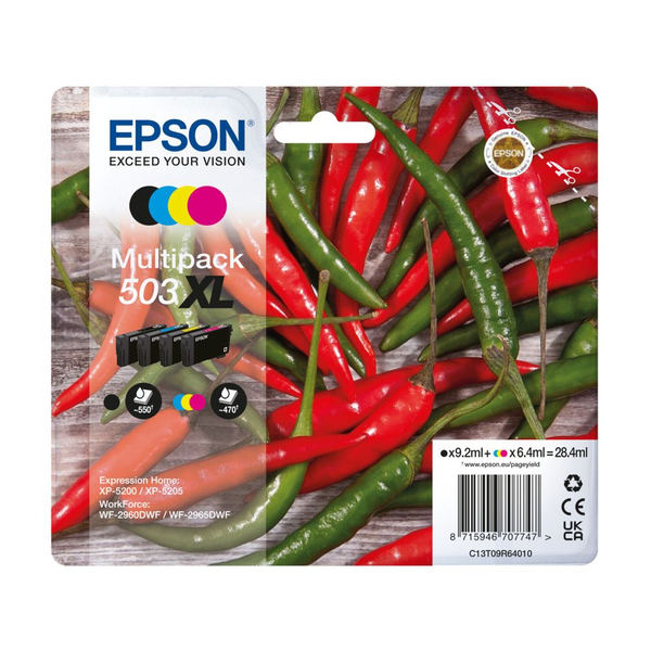 Epson 503XL blækpatron 1 stk Original Højt (XL) udbytte Blå