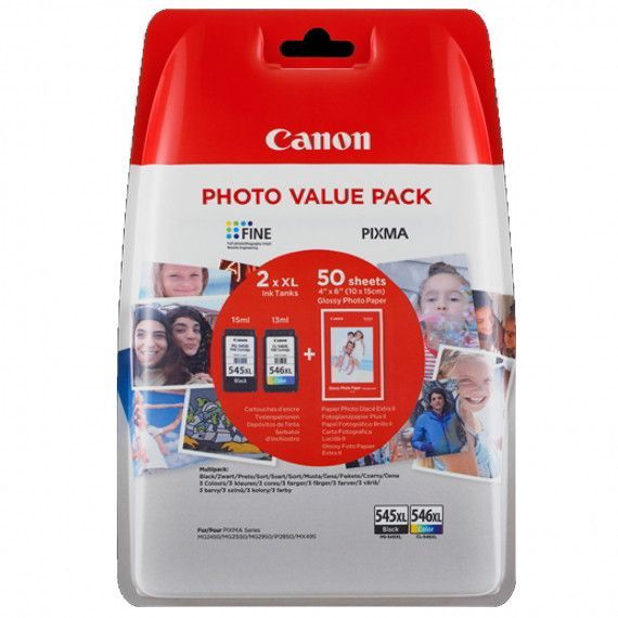 Canon 8286B006 blækpatron 2 stk Original Højt (XL) udbytte Sort, Blå, Gul, Magenta
