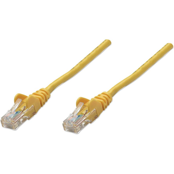 Intellinet RJ-45 M/M, 10m netwerkkabel Geel Cat5e U/UTP (UTP)