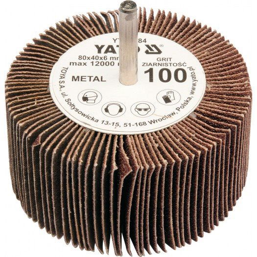 Yato lamellás korong 80x40 P-80, 6mm (5906083833830)