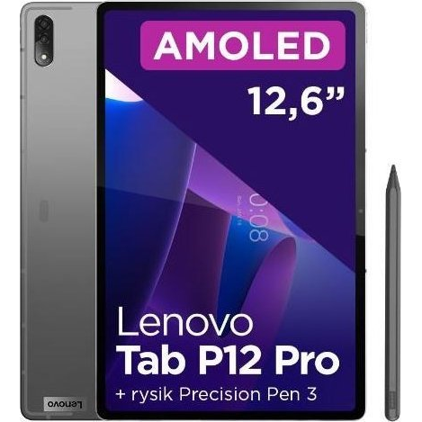 Lenovo Tab P12 Pro Qualcomm Snapdragon 256 GB 32 cm (12.6") 8 GB Wi-Fi 6 (802.11ax) Android 11 Szürke