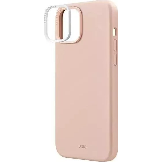 Uniq Lino Apple iPhone 14 Plus, szilikon tok, rózsaszín (UNIQ705)