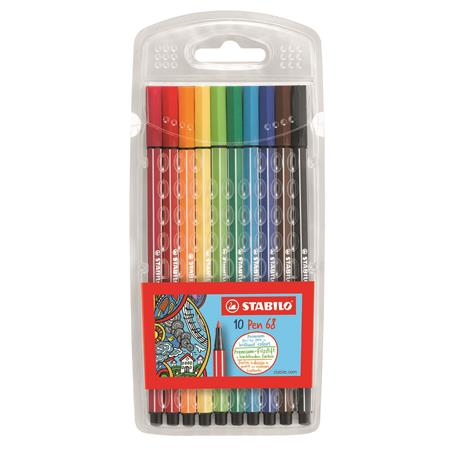 STABILO Pen 68 filtpen Flerfarvet 10 stk