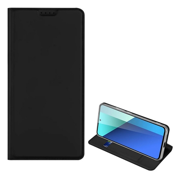 Dux Ducis Skin Pro Xiaomi Redmi Note 13 4G Flip Tok - Fekete (GP-154775)
