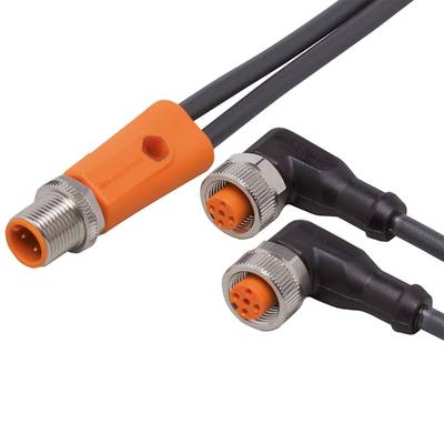 ifm Electronic EVC515 Összekötő vezeték Dugó, egyenes, Alj, hajlított 4 m Pólusszám: 4, 5 1 db