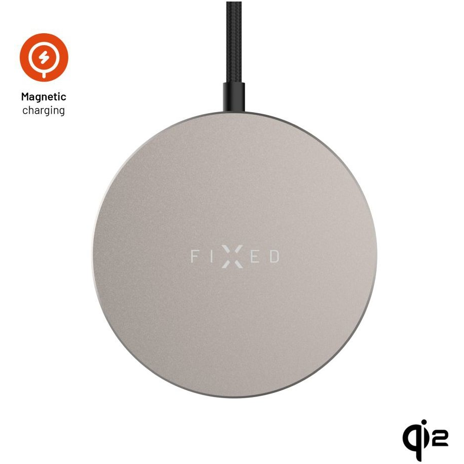 FIXED MagPad Slim s podporou MagSafe Qi2 15W titanová (FIXMPADS-TI)
