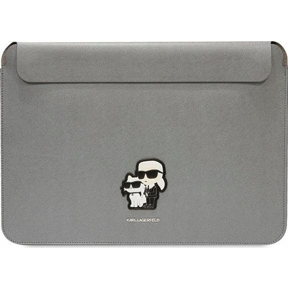 Karl Lagerfeld Sleeve Saffiano Karl&Choupette KLCS14SAKCPMG 14" laptop tok, ezüst
