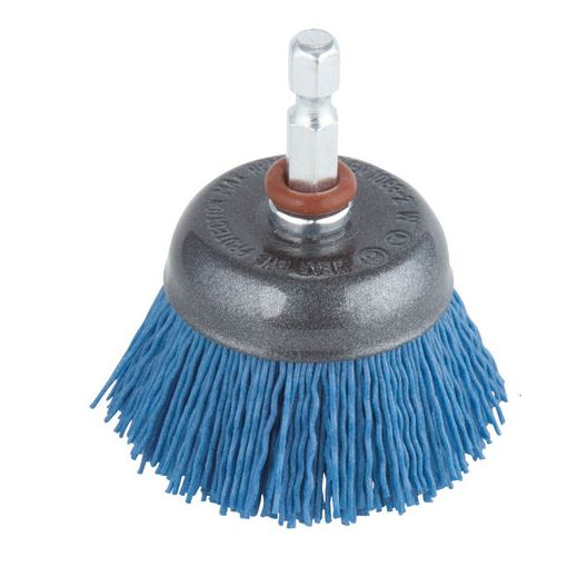 Csiszolókorong, polírozó tárcsa 6 mm átmérővel nylon sörtés Wolfcraft 2728000 (WF2728000)