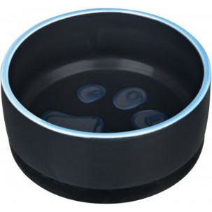 Bowl for animals, ceramic - Trixie Ceramic bowl with rubber bottom, 0.4l |ø 12 cm