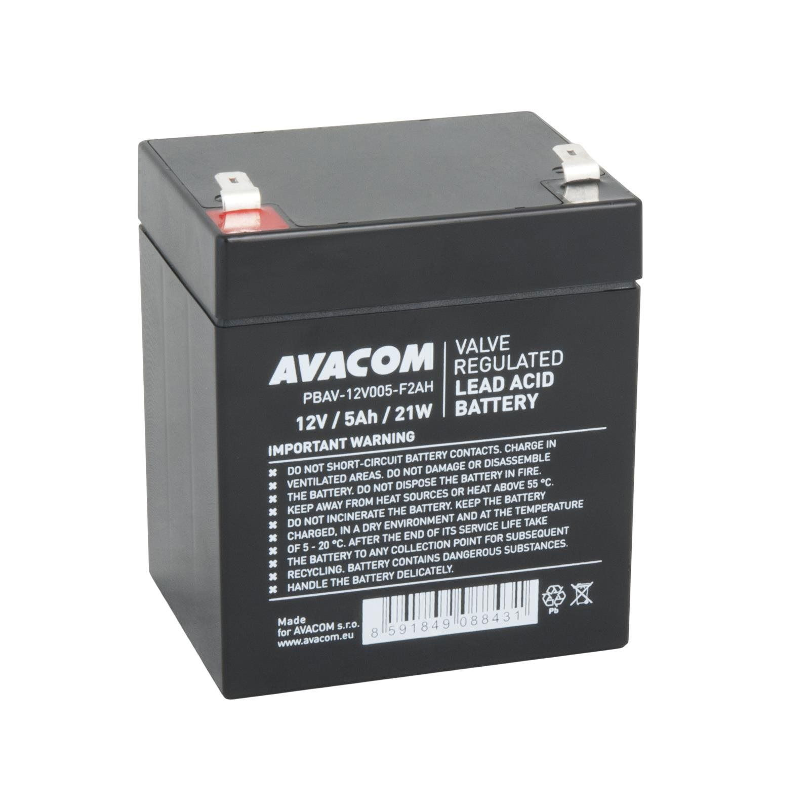 AVACOM Akkumulátor 12V 5Ah F2 HighRate (PBAV-12V005-F2AH)