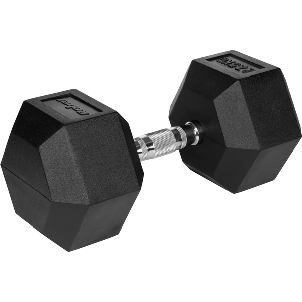Hex Gumírozott Öntöttvas Súlyzó 27,5 kg Rebel Active