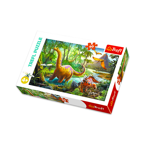 PUZZLE 60 SKLÁDAČKA PRO DĚTI ZVÍŘATA DINOSAUŘI PTERODAKTYL 4+ TREFL