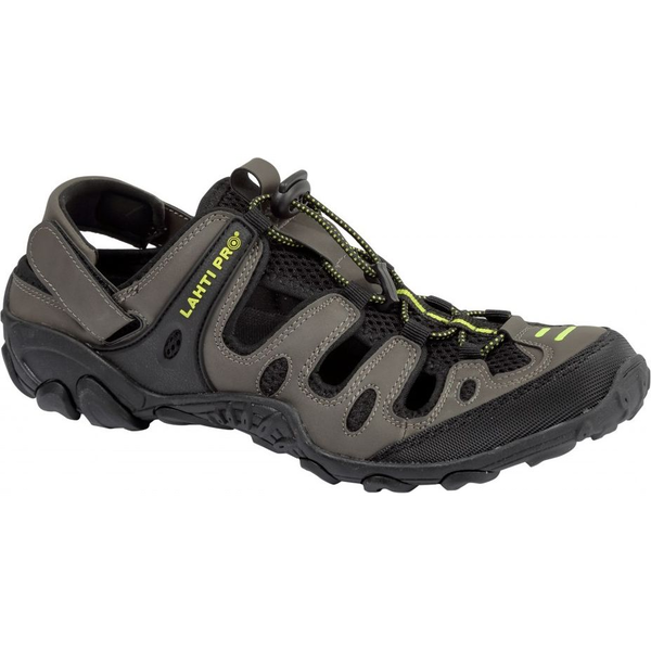 Pu/ kötött khaki-fekete-zöld szandál, '39', lahti