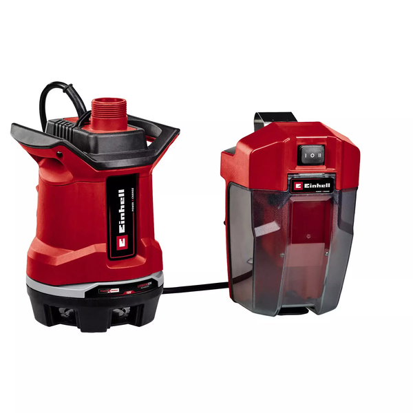 Akku-Schmutzwasserpumpe GE-DP 18/25 Li - Solo, 18Volt, Tauch- / Druckpumpe (rot/schwarz, ohne Akku und Ladegerät)