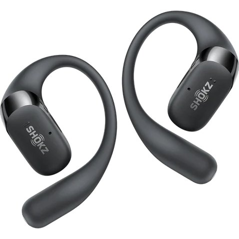 SHOKZ OpenFit 2+ Hovedtelefoner Trådløs Ørekrog, I ørerne Opkald/musik Bluetooth Sort