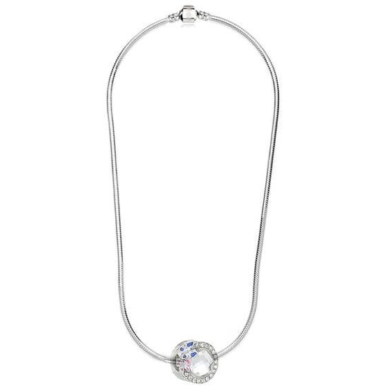 Silver Star ezüst kígyólánc 3mm, medállal - fehér (16317)