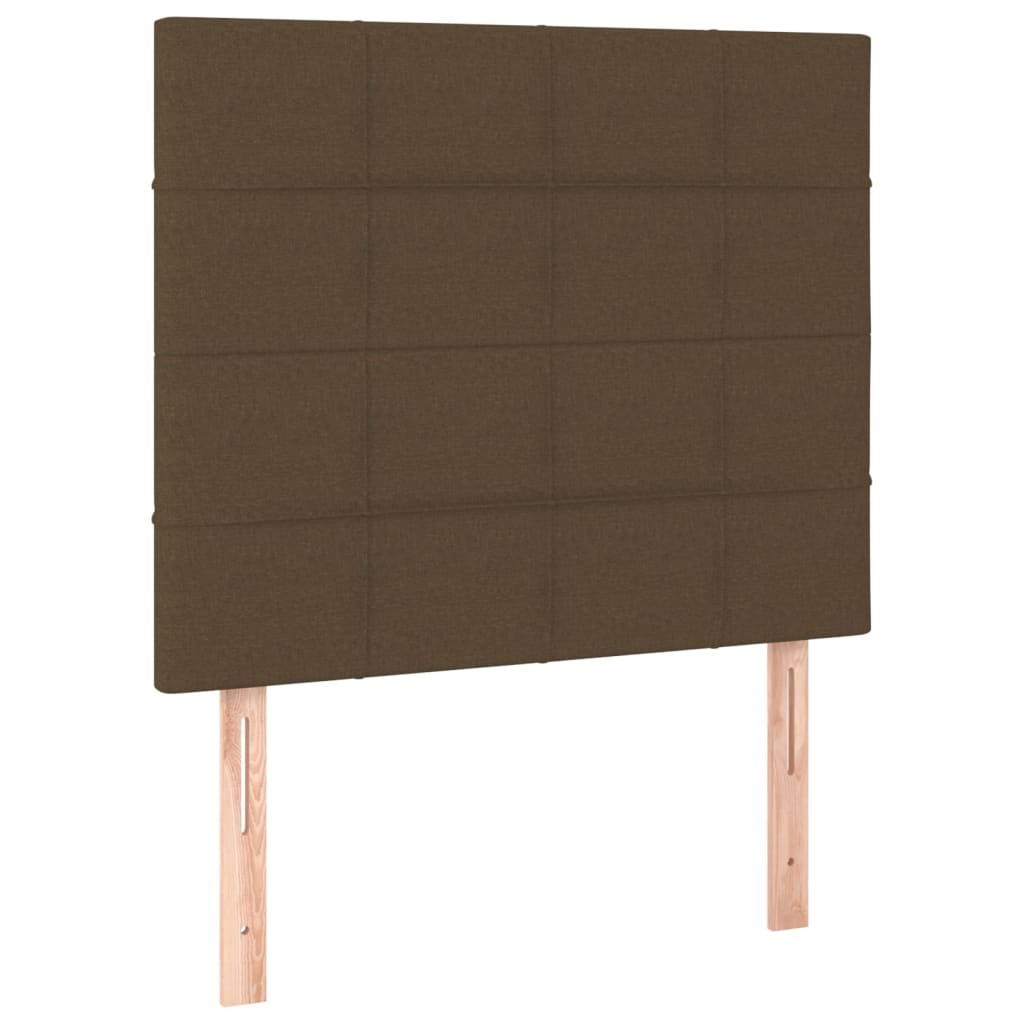 2 db sötétbarna szövet fejtámla 80 x 5 x 78/88 cm (3116309)