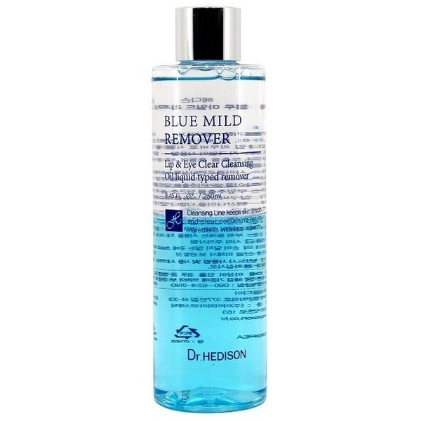 Dr. Hedison, Blue Mild Remover, Makeup Removing, Cleansing Oil, For Eyes & Lips, 250 ml For Women
