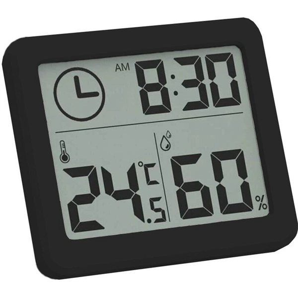 TOO WS-301-B hőmérséklet és páratartalom kijelzéssel fekete időjárás állomás (TOO WS-301-B )