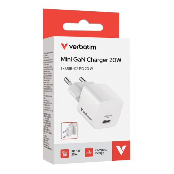 Verbatim 32395 oplader voor mobiele apparatuur Universeel Wit AC Snel opladen Binnen