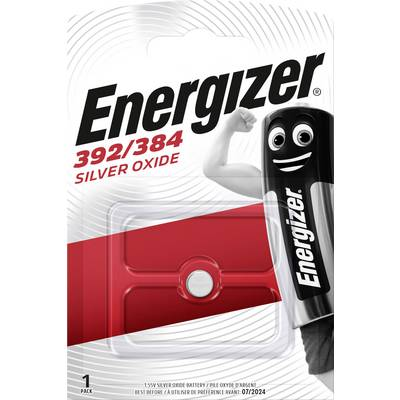 392/384 gombelem, ezüstoxid, 1,55V, 44 mAh, Energizer SR41W, SR41, SR736, V392, D392, 247B, K, 280-13, SB-B1, RW47 (635133)