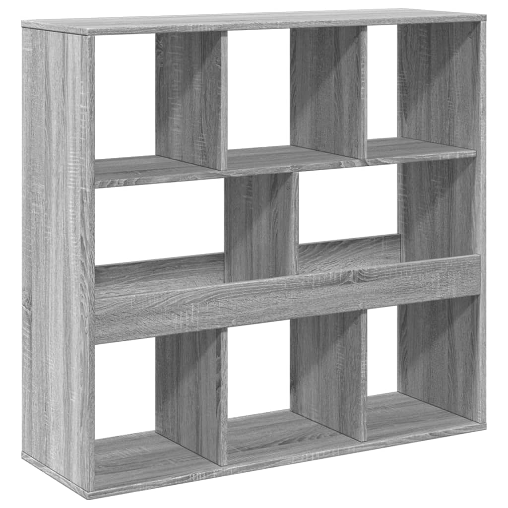 szürke sonoma színű térelválasztó könyvszekrény 100x33x94,5 cm (854477)