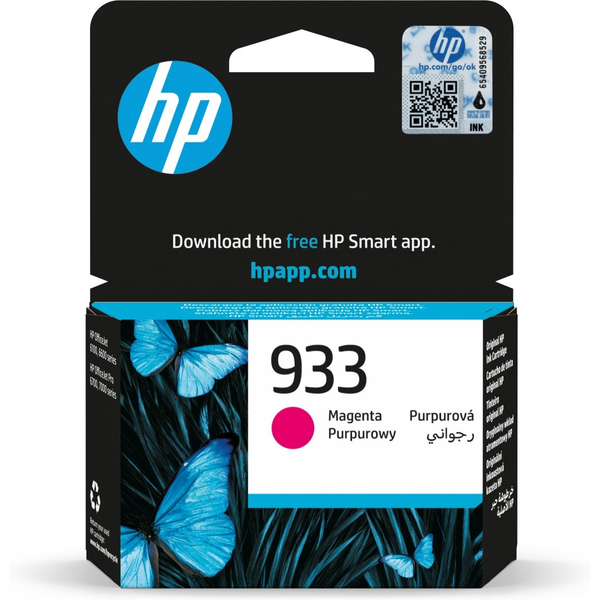 HP 933 Magenta Officejet Ink Cartridge cartuccia d'inchiostro 1 pz Resa standard