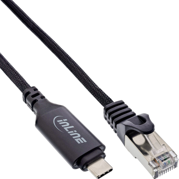 InLine 33381A cavo USB USB tipo-C RJ-45 Nero