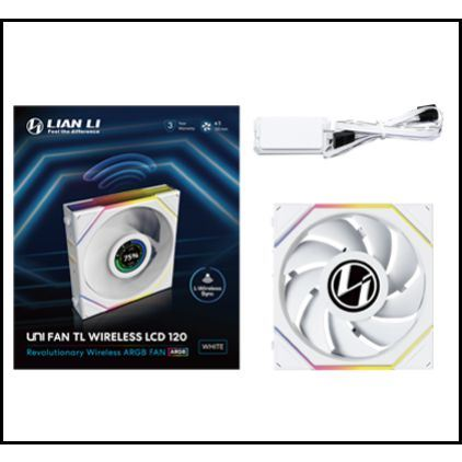 Lian Li UNI FAN TL120 LCD Wireless hűtő ventilátor fehér (12TLLCD1W1W) (12TLLCD1W1W)