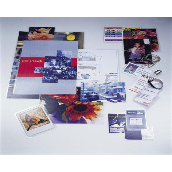 LEITZ Meleglamináló fólia, 125 mikron, 65x95 mm, fényes (E33812) (E33812)