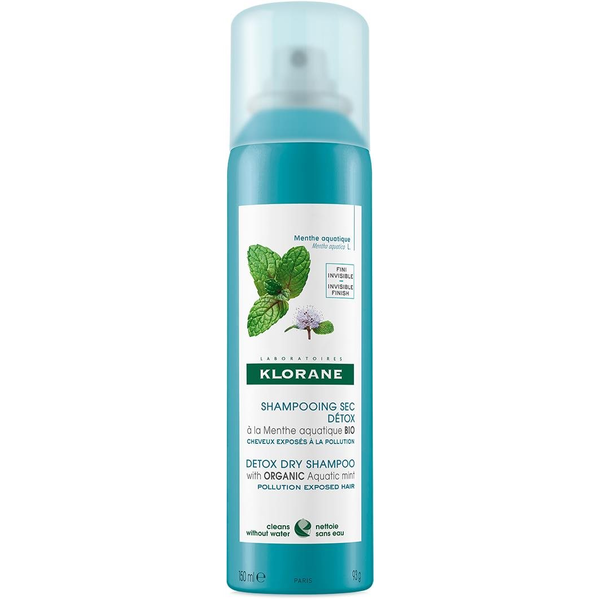 KLORANE Detox száraz sampon BIO mentavízzel 150 ml