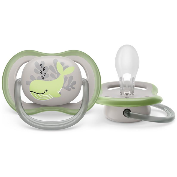 Philips AVENT SCF086/05 ciuccio per bambino Ciuccio classico Ortodontico Silicone Verde, Grigio